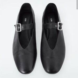 Cos Buckle Ballerinas 37